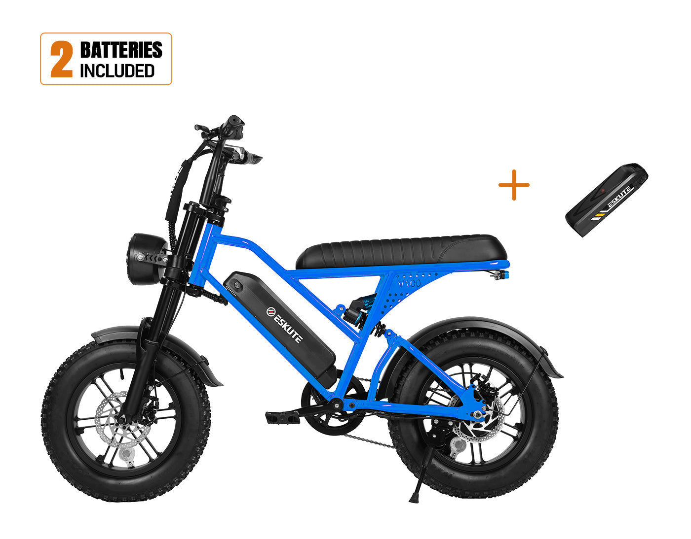 Eskute® V100 16*4.0" Electric Bike for Kids&Teens