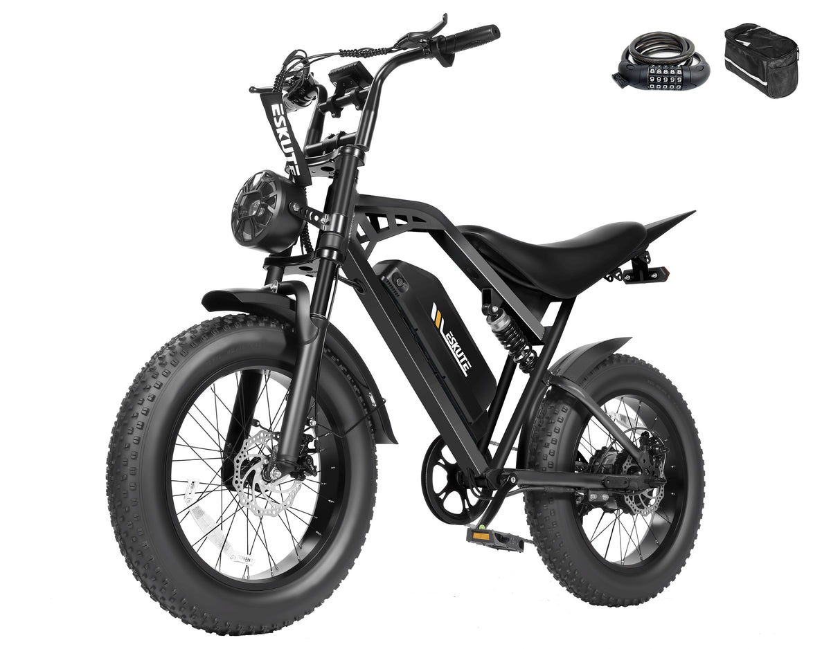 Eskute® V200 20*4.0" Dirt Electric Bike for Kids&Teens